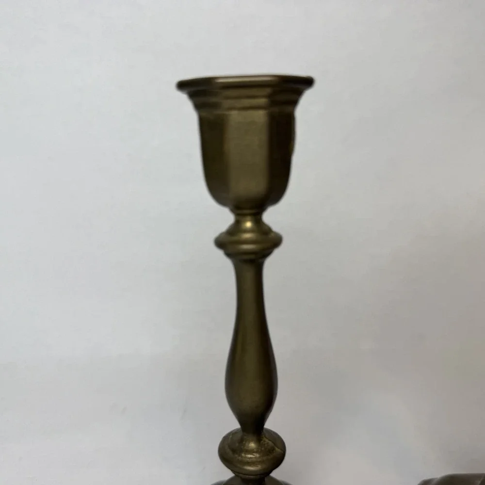 Vintage Brass Candlestick Holders 6.25